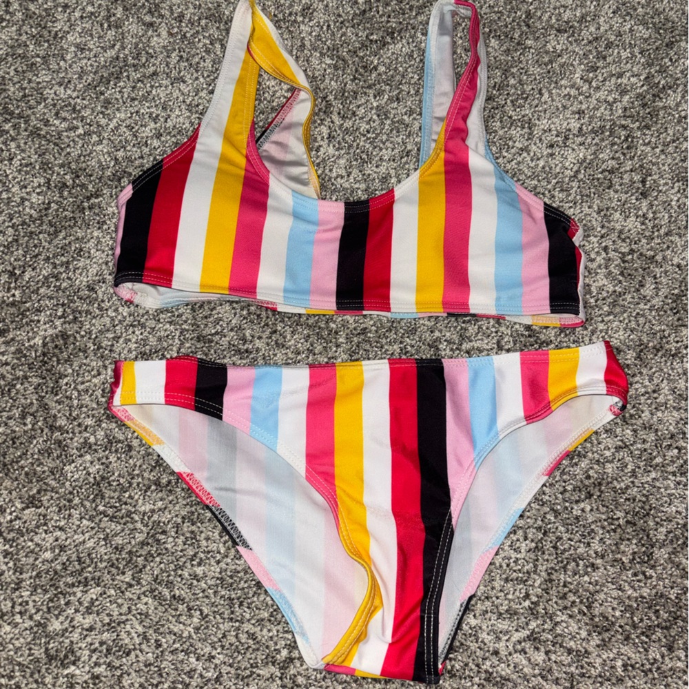 Striped Bikini Set